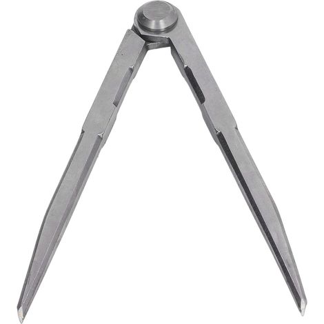 Compas à pointes sèches en acier trempé poli, diviseur de précision 200mm pour bois et cuir (1/5)