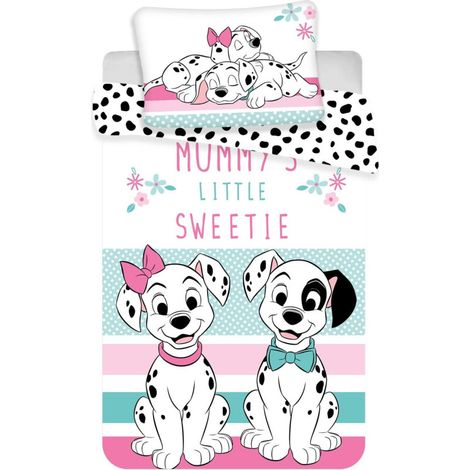 Disney - Parure de lit bébé en coton "101 Dalmatiens" - Multicolore - 100 x 135 cm - Livraison gratuite (1/5)