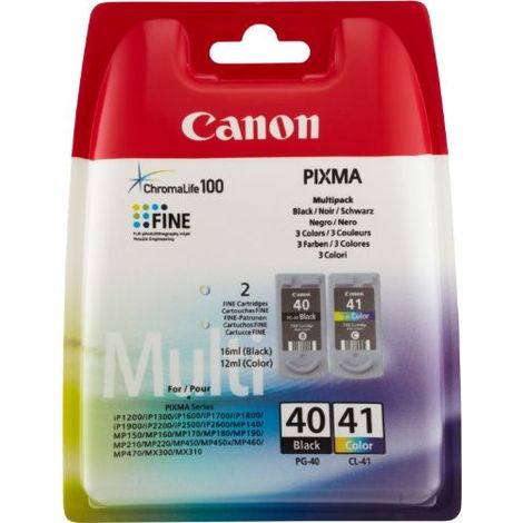 Canon PG-40 / CL-41 Druckerpatrone 2 Stück(e) Original Foto zyan, Foto magenta, Schwarz, Fotogelb