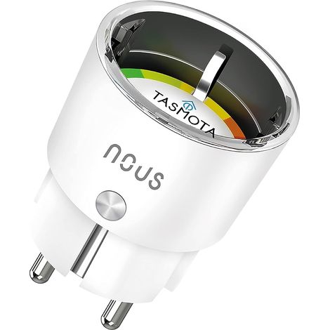 NOUS A1T Presa Intelligente Tasmota, Compatibile con Alexa, Google Home, Home Assistant, Tuya, Domotica Casa Intelligente con Monitoraggio Energetico, Prese WiFi Smart per Domotica, 2.4G (1/5)