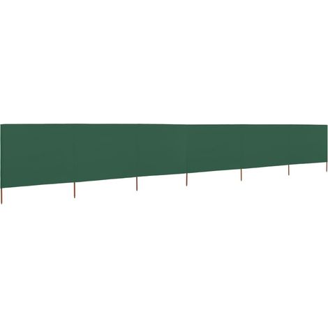 Paravent 6 panneaux Tissu 800 x 80 cm Vert (1/5)