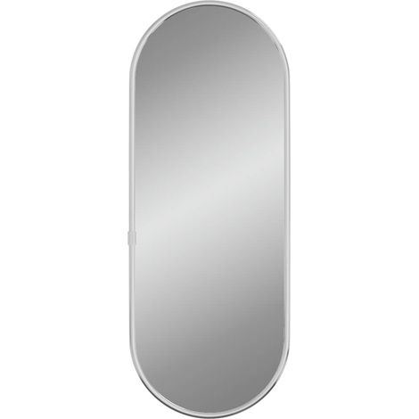 Maison Exclusive - Specchio da Parete Argento 40x15 cm Ovale (1/5)