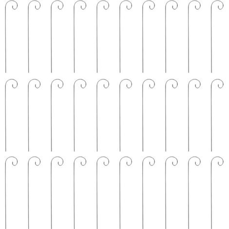 30 ganci per etichette per piante da 20 cm, ganci in acciaio inox per piante da giardino, adatti per fiori, vasi e piante in vaso. (1/5)