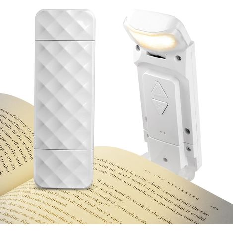 Lampe de Lecture USB, 3 Couleurs et 5 Niveaux, Liseuse LED Rechargeable