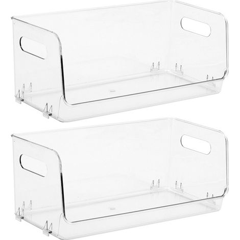 Boîte De Rangement Transparente - Plastique - Pour Maquillage Et Cosmétiques - Empilable - 1 Pièce (1/5)
