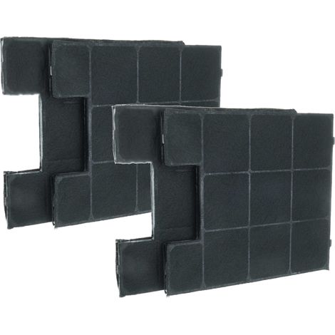 vhbw 4x filtro de carbón activado compatible con Teka FW K 225 campanas cocina - Reemplaza KF17141, KF17147
