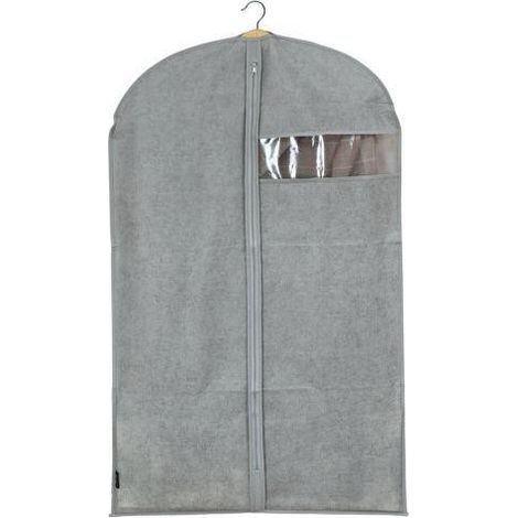 Étui pour vestes en TNT Stone 60×100 cm avec fermeture éclair et fenêtre – DOMO LIVING