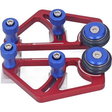 Guide d'alimentation à roulement pour bois, butée coulissante, rouleau presseur pour scie circulaire, gabarit de maintien, outil d'avance (1/5)