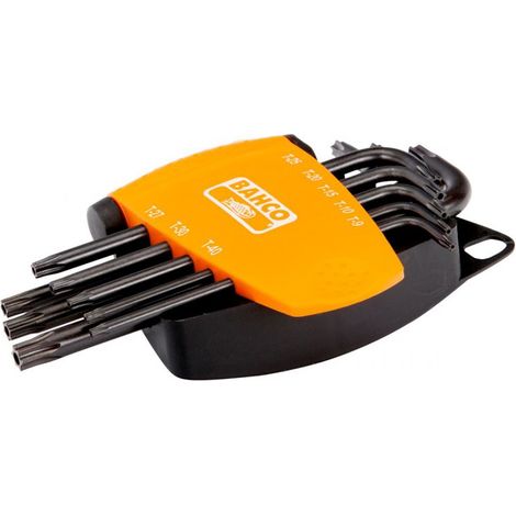 BAHCO - Jeu de clés mâles TORX® Tamper, finition phosphatée - 8 Pcs (1/2)