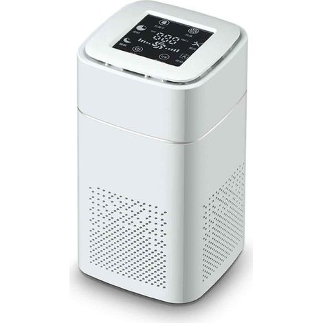 Purificateur d'air de bureau pour la maison, petit modèle, ionisation négative, élimination du formaldéhyde et des particules fines (PM25), ultraviolets (1/5)