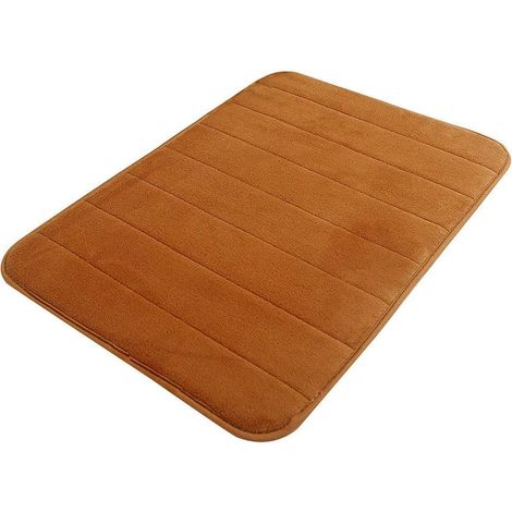 Tapis de bain paillasson 40x60cm tapis de douche antidérapant-absorbant lavable en machine (1/3)