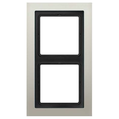 Jung Marco 2 veces, LS-DESIGN, acero inoxidable, montaje vertical y horizontal ESD 2982