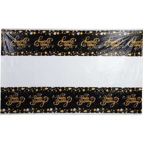 Tablecloth Plastic Table Cover Rectangular Table Decoration for Birthday Party Banquet (1/5)