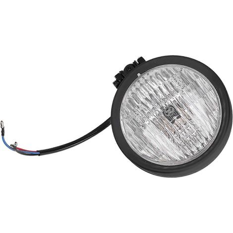 Phare de moto 12V 5 pouces, feux de route/croisement puissants, lampe avant avec lentille transparente pour motos rétro