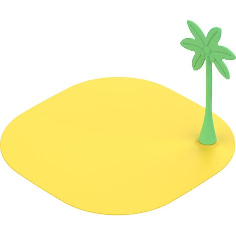 Cache-bonde de sol désodorisant et anti-insectes jaune pour salle de bain, évier de cuisine, cocotier (1/5)