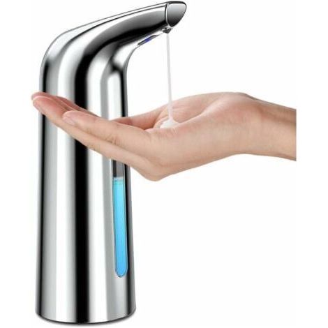 Dispensador automático de jabón con sensor, dispensador de jabón infrarrojo sin contacto e impermeable para baño, cocina, hotel, restaurante (1/4)