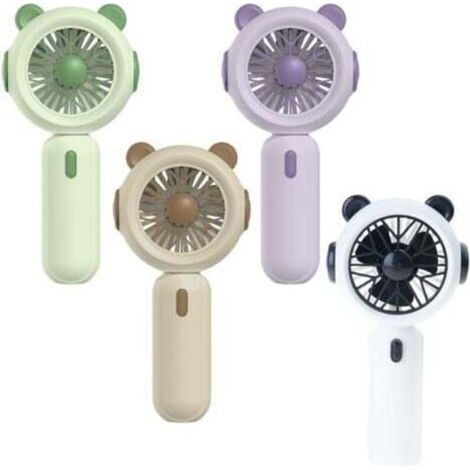 Tragbarer Ventilator mit USB-Anschluss und Aufladung – Kleiner, batteriebetriebener Ventilator mit 3 Geschwindigkeitsstufen, ideal für Reisen und Büro. (1/2)