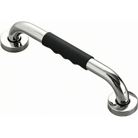 Anti-slip wall-mounted safety bar, 50 cm, 25 mm tube, 201 stainless steel, 5 mm base (1/5)