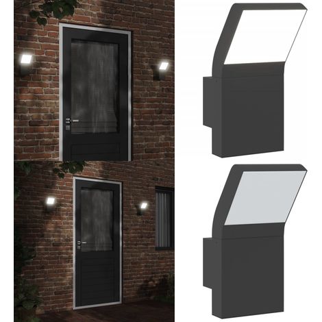 LED-Außenwandleuchte Schwarz Aluminiumdruckguss - LED-Lampe - Außenleuchte - Wandleuchte - Gartenbeleuchtung - Edelstahl - Home & Living (1/5)