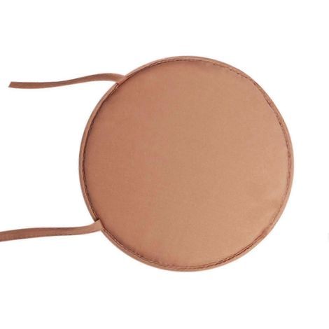Coussins de chaise ronds d'intérieur et d'extérieur (BW) avec attaches, coussins ronds pour chaises de salle à manger, coussins d'assise ronds pour chaises de jardin (1/2)