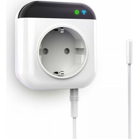 Lntyq Prise thermostatique WiFi programmable avec capteur, Prise de contrôle numérique WiFi avec application (1/5)