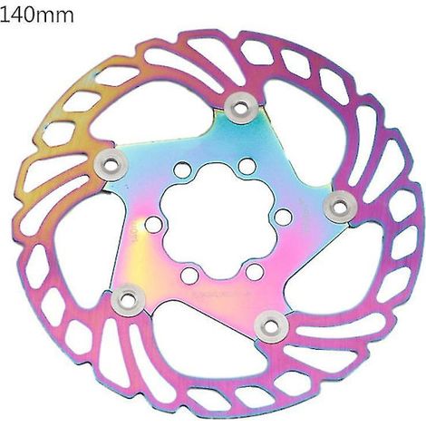 Convient aux disques de frein de vélo colorés à refroidissement, aux disques flottants pour VTT et vélos de route, aux disques irisés arc-en-ciel, 140/160/180 mm. 140 mm (1/4)