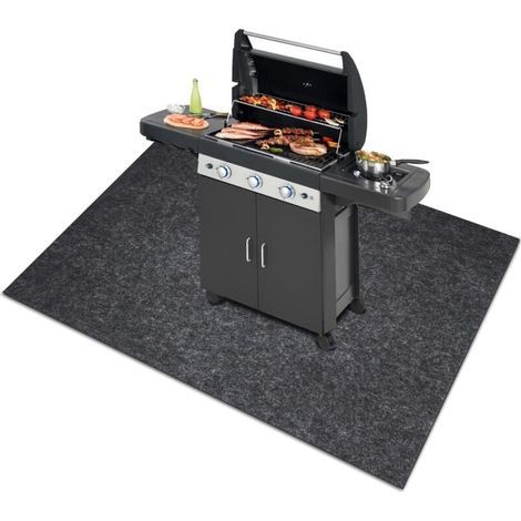 Tapis de Protection pour Barbecue Ignifuge - Grand Tapis de Protection Contre Le feu - Résistant à la Chaleur - pour brasero et poêle - pour l'extérieur (1/4)