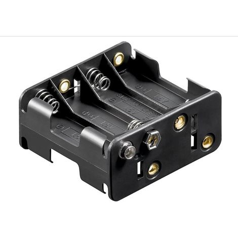 Goobay 12470 Batteriehalter 8x Mignon (AA) Druckknopfanschluss (L x B x H) 63 x 58 x 29.5 mm