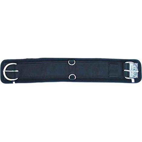 1 Sangle Western extractible, Néoprène, Nylon, Boucle Inox, Noir, Équitation