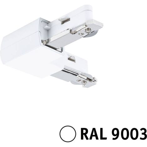 Connecteur en L Paulmann URail 95646 blanc signal 230 V (1/5)