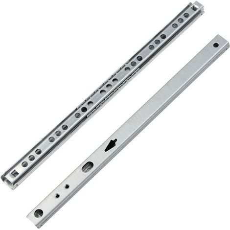 YMYNY Coulisse Tiroir 1 paire Glissières pour Tiroirs en Métal à Roulement à Billes Coulisses à Bille Rails de Tiroirs à Coulisse Glissières à Roulement à Billes pour Tiroir de Meubles 2461710mm (1/5)