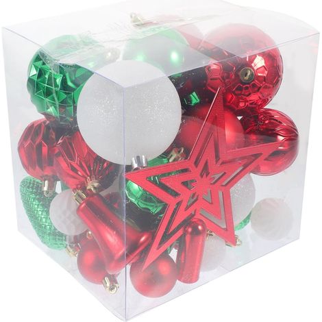 Ensemble de 45 boules de Noël à suspendre au sommet du sapin (1/5)