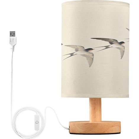 Flying Swallows Lineup Lampe USB Beige Art de Bureau pour (1/5)