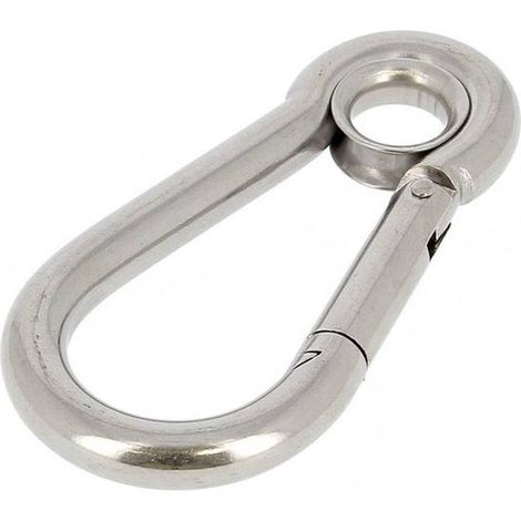5 Mousquetons à Oeil 10 mm - Inox A4 - D-Work