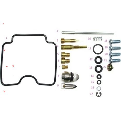 Kit di riparazione carburatore Bearing Worx per Suzuki DRZ 400S/SM '00-'17 (26-1107)