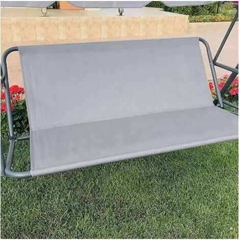 0 – Schaukelsitzbezug 138 x 50 x 50 cm – Wasserdichtes 600D Oxford-Gewebe – UV- und Wetterschutz – Für 2–3 Personen – Grau (1/5)