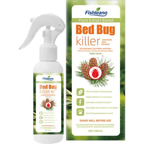 FISHLEANO Mattress Anti-Mite Spray for Home and Student Residence – No washing or drying in the sun required for mite removal (1/5)