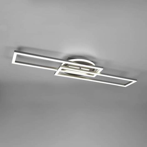 [GEBRAUCHT] Reality Leuchten Led Deckenlampe Twister Deckenlampe Drehbar Remote Led Nickel B-Ware