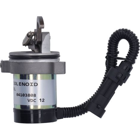 Solenoïde d'arrêt de carburant 04103808 12V DC pour moteur Deutz, outil de coupure et d'extinction, vanne d'arrêt moteur. (1/5)
