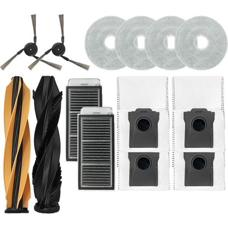 Accesorios para aspiradoras robot Dreame, específicamente para el modelo X50 PRO: cepillo giratorio/cepillo lateral/filtro/filtro HEPA/bolsa para el polvo/mopa. (1/5)