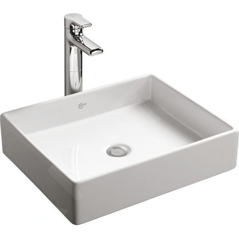 Ideal Standard Lavabo à poser 500x420 blanc sans trop plein (1/9)