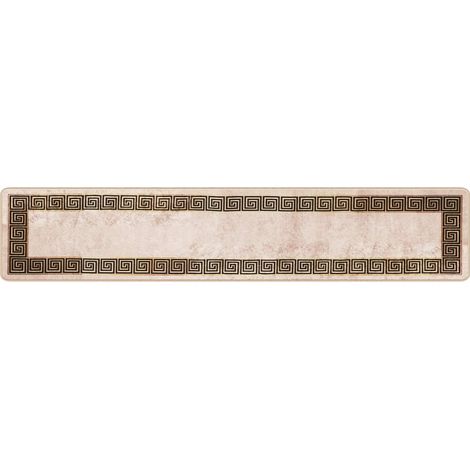 Maison Exclusive - Runner Tappeto MARSA Nero 50 x 250 cm Poliestere e PVC (1/5)