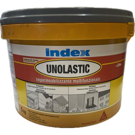 Sika unolastic grigio 10 kg monocomponente in pasta pronto all'uso