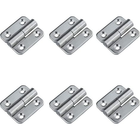 （Droite）6 charnières amovibles 1,5' petits joints coulissants charnières de porte amovibles en acier inoxydable 304 gaucher (1/4)