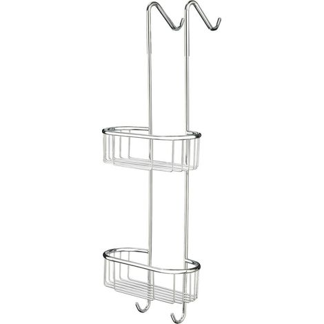 Inda - Panier de douche double suspendu en laiton chromé (1/5)