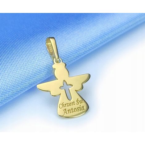 Regalo angelo d'oro per mamma, moglie, figlia + incisione (1/4)