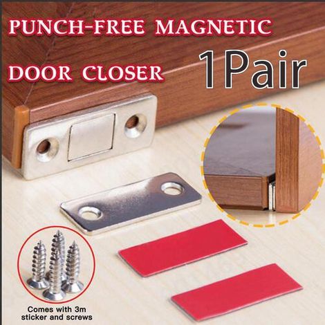 Porte coulissante ultra-mince sans perçage, à fixation magnétique, ultra-puissante (1/5)