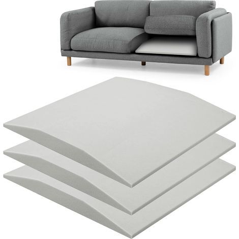 Cuscino protettivo e di supporto in schiuma per divano, 50 x 50 x 5 cm, schiuma per riparazione divani, supporto per cuscino divano, ricambio ad alta densità per riparare l'affossamento del divano. (1/5)