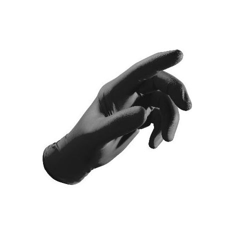 FPLUS guante nitrilo negro desechable t- 8/m 100uds , Guante de nitrilo negro
Desechables y ambidiestros.
Completamente libres de látex.
Acabado interno: sin polvo.
Excelente sensi