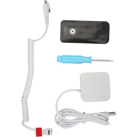 Support antivol pour téléphone portable avec fonction de chargement et alarme antivol pour appareil photo et tablette USB-C.